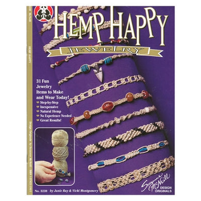 Hemp Happy Jewelry, Hemp Bracelet Patterns, Friendship Jewelry Projects, Natural Fiber Jewelry Making