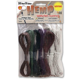 Hemp Cord Variety Pack, Natural Fiber, Earth Tone Colors, Friendship Bracelets, Jewelry Making, Macrame Knotting