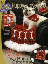 Puppy Love Crochet Accessories, Dog Collar Patterns, Pet Accessory Crafts, Crochet Project Book