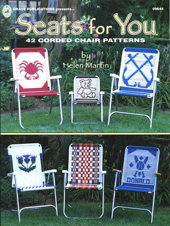 Seats For You, Lawn Chair Macrame Pattern Book, Beginner-Friendly Projects, Woven Seating Patterns