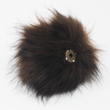 Faux Fur Snap Poms, 3 Color Options (White, Black, Grey), Hat Accessories, Bag Charms, DIY Fashion Crafts