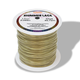 Shimmer Lace Plastic lacing, jewelry cord, beading cord, metallic thread center