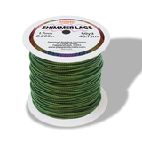 Shimmer Lace Plastic lacing, jewelry cord, beading cord, metallic thread center