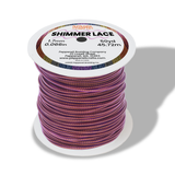 Shimmer Lace Plastic lacing, jewelry cord, beading cord, metallic thread center