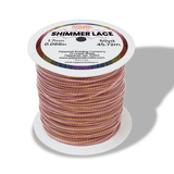 Shimmer Lace Plastic lacing, jewelry cord, beading cord, metallic thread center