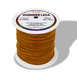 Shimmer Lace Plastic lacing, jewelry cord, beading cord, metallic thread center