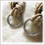 Steel Rings, 2 Sizes (3/4 in and 1 in), Paracord Projects, Jewelry Making, Pet Accessories, Buckle Crafts