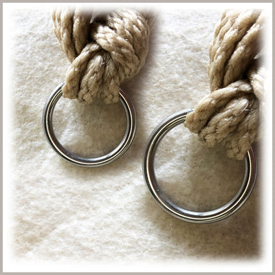 Steel Rings, 2 Sizes (3/4 in and 1 in), Paracord Projects, Jewelry Making, Pet Accessories, Buckle Crafts