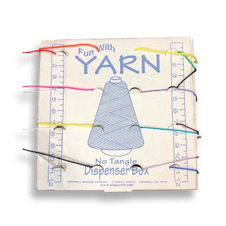 Top has openings to help disperse the yarn