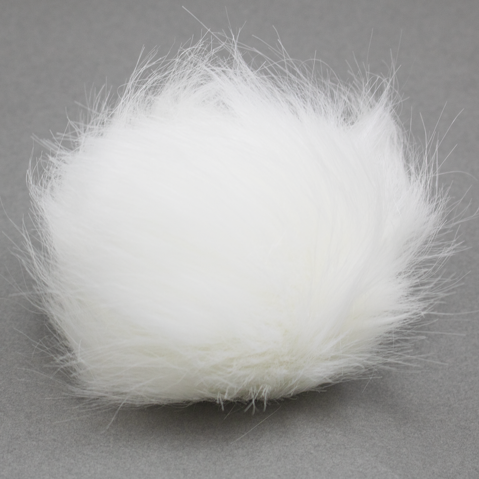 Faux Fur Snap Poms