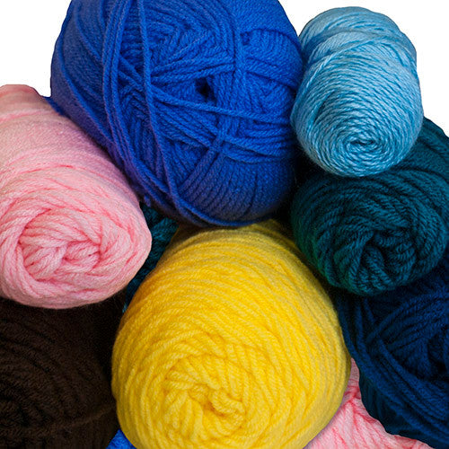 2 Pound Bag Asst. Acrylic Craft Yarn